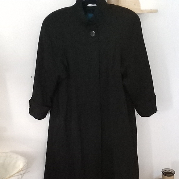 bill blass Jackets & Blazers - bill blass Teal-Blue Lined Coat 100 % Wool Made In Japan